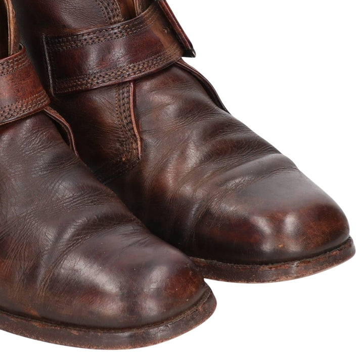 Florsheim Imperial Monk Strap Boots, Size 7 1/2 E Men's 25.5cm unclear brown type Vintage Second Hand
