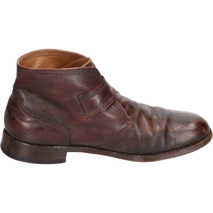 Florsheim Imperial Monk Strap Boots, Size 7 1/2 E Men's 25.5cm unclear brown type Vintage Second Hand
