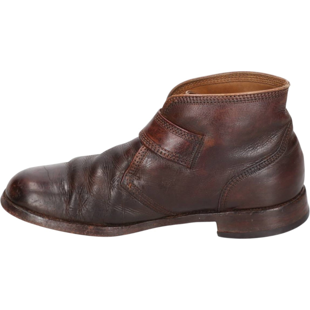 Florsheim Imperial Monk Strap Boots, Size 7 1/2 E Men's 25.5cm unclear brown type Vintage Second Hand