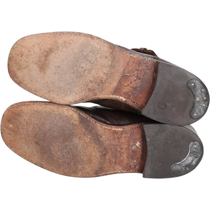 Florsheim Imperial Monk Strap Boots, Size 7 1/2 E Men's 25.5cm unclear brown type Vintage Second Hand