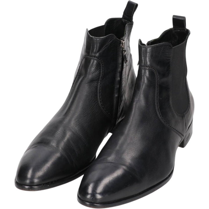 JOOP Side Zip Boots Made in Italy Size 43 Men's 29.5cm genuine leather black type Vintage Second Hand