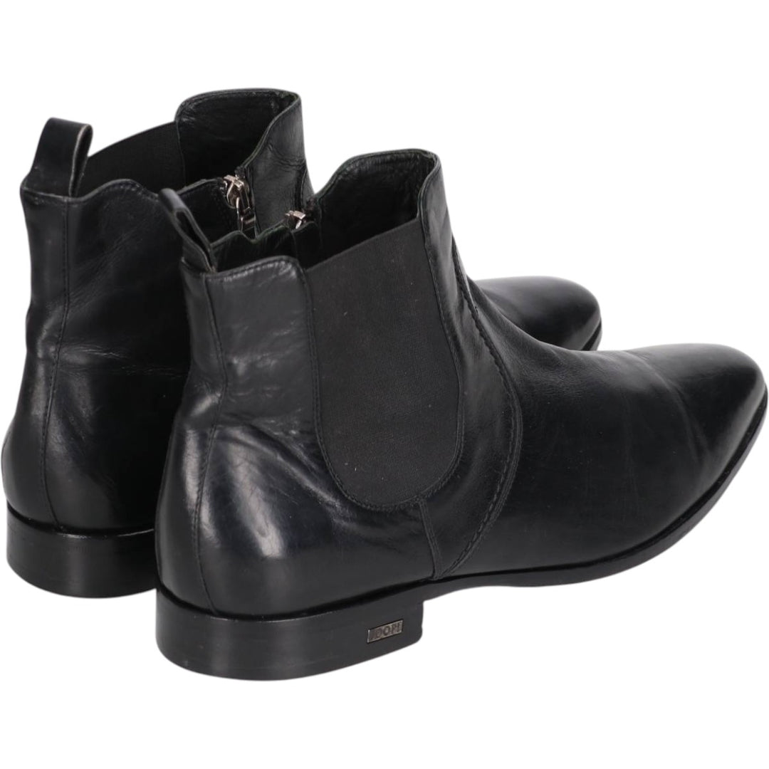 JOOP Side Zip Boots Made in Italy Size 43 Men's 29.5cm genuine leather black type Vintage Second Hand