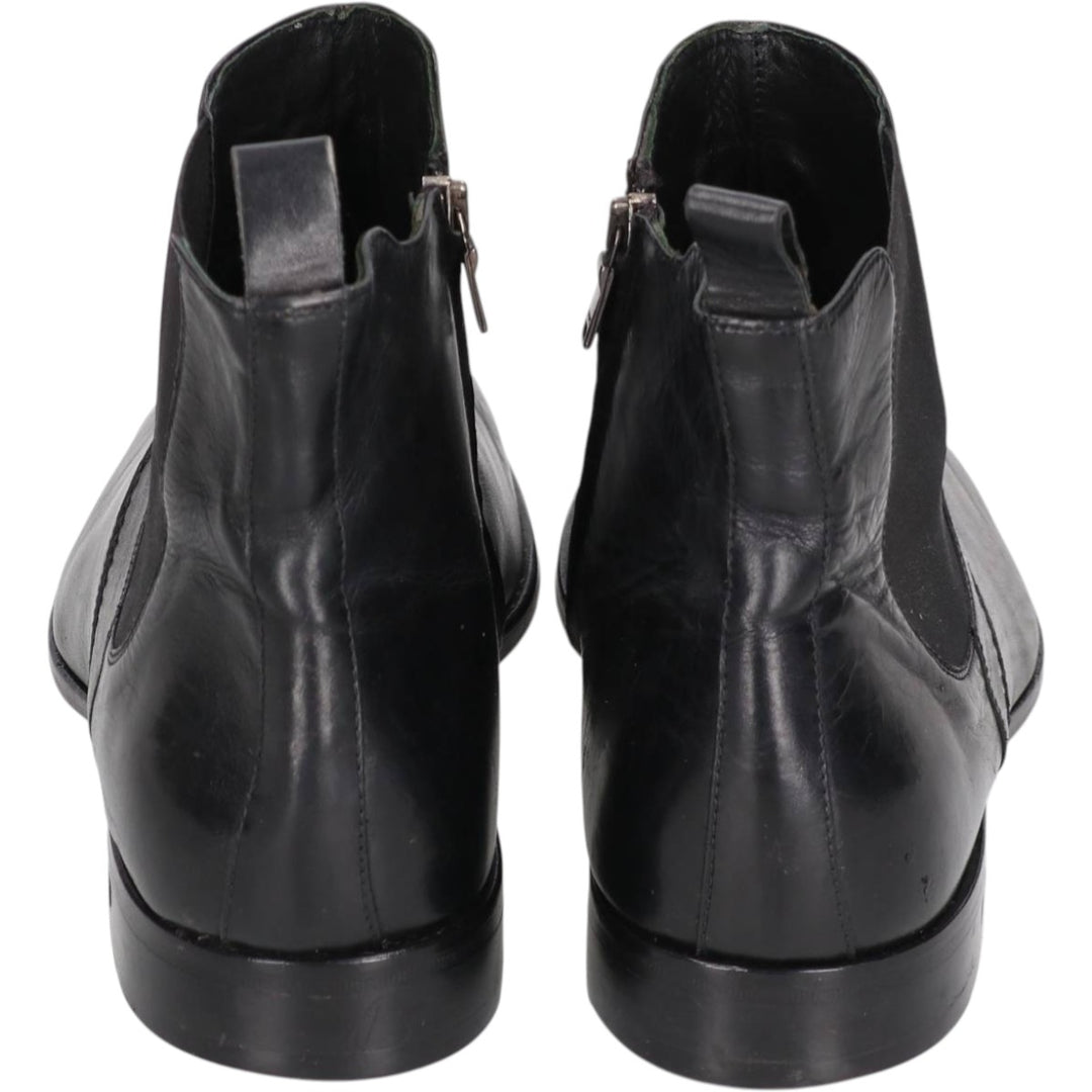 JOOP Side Zip Boots Made in Italy Size 43 Men's 29.5cm genuine leather black type Vintage Second Hand