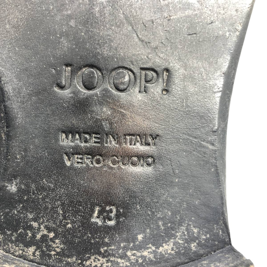 JOOP Side Zip Boots Made in Italy Size 43 Men's 29.5cm genuine leather black type Vintage Second Hand