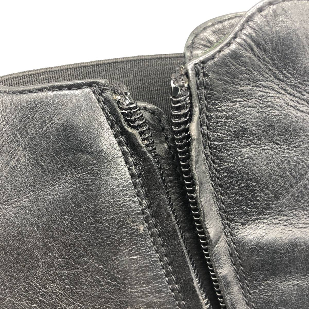 JOOP Side Zip Boots Made in Italy Size 43 Men's 29.5cm genuine leather black type Vintage Second Hand