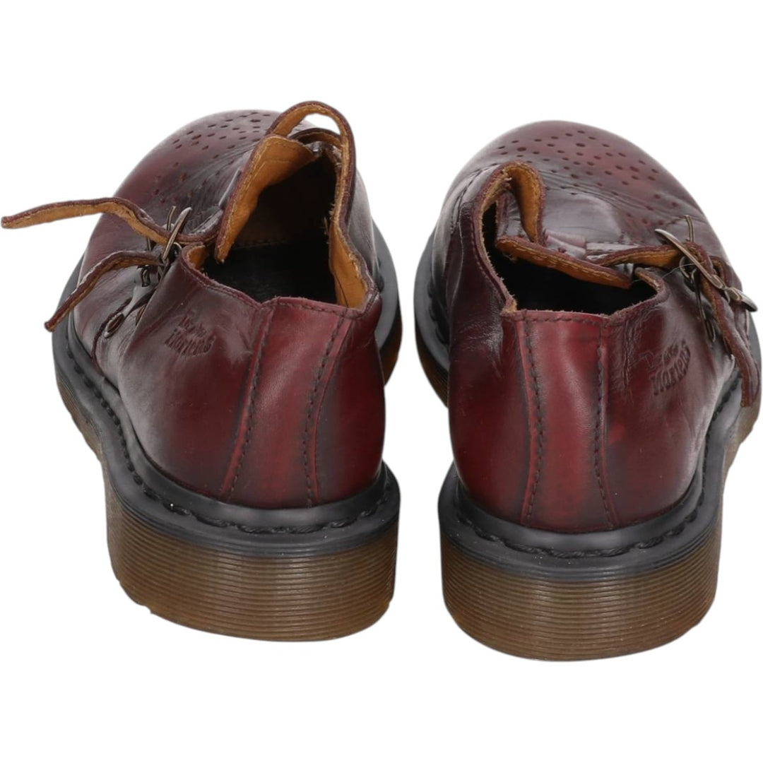 Dr. Martens MARY JANE 8065 Semi-Brogue Strap Shoes, Size 6, Women's, Size 9.6" (saa014816) Women's 24.5cm genuine leather burgundy type Vintage Second Hand