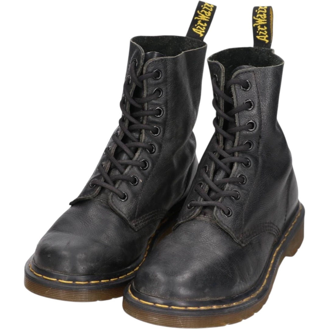 Dr. Martens 8-hole boots 6 Women's 25.0cm genuine leather black type Vintage Second Hand