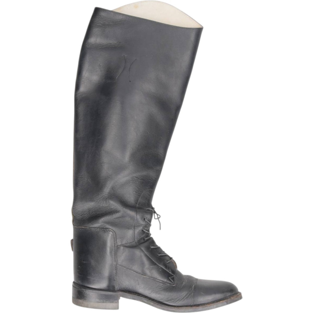BOND BOOT CO. THE EFFINGHAM Jockey Riding Boots, Made in USA, Size 8 Women's 25.0cm unclear black type Vintage Second Hand