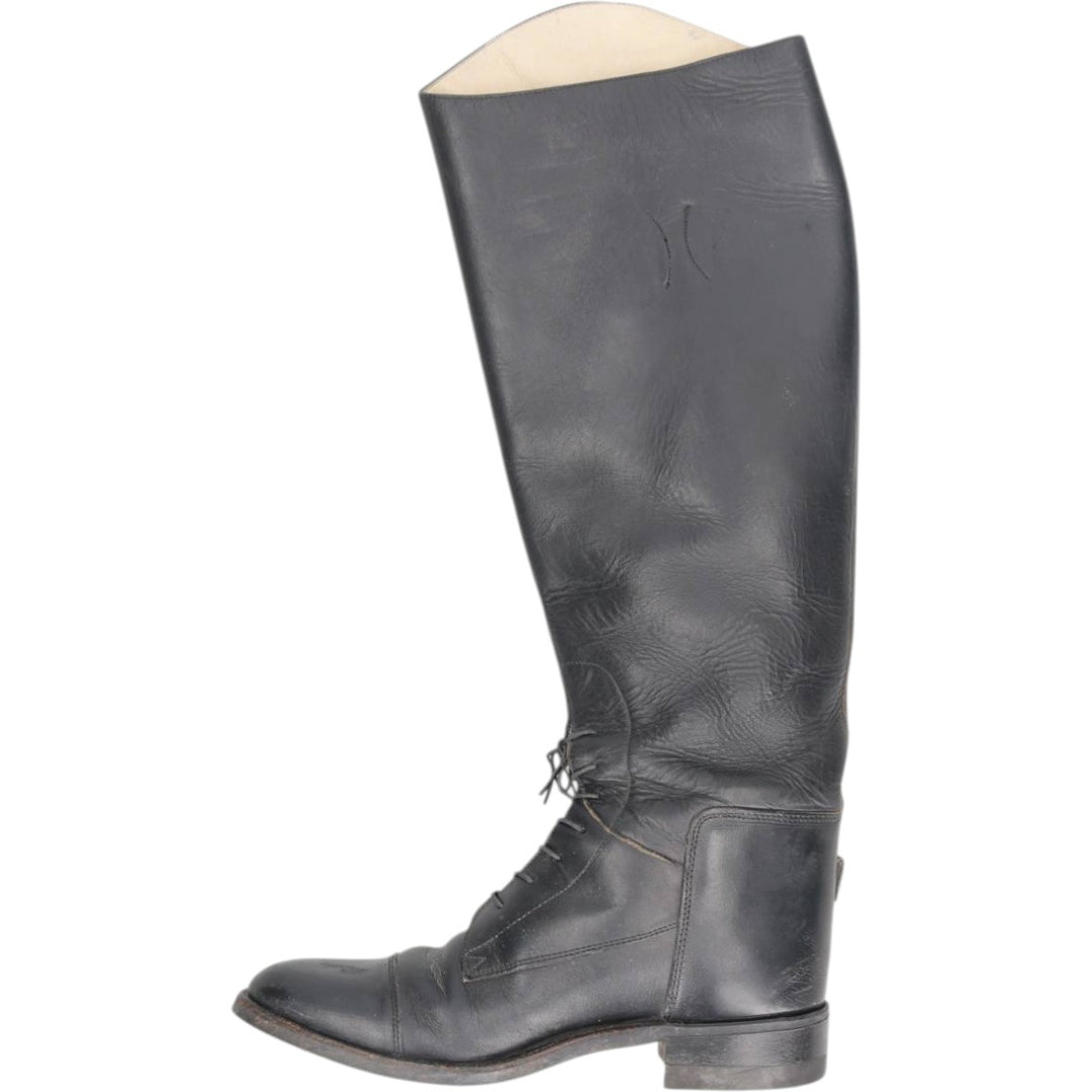 BOND BOOT CO. THE EFFINGHAM Jockey Riding Boots, Made in USA, Size 8 Women's 25.0cm unclear black type Vintage Second Hand