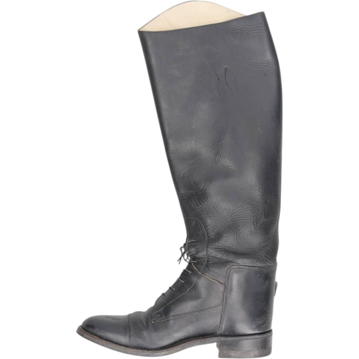 BOND BOOT CO. THE EFFINGHAM Jockey Riding Boots, Made in USA, Size 8 Women's 25.0cm unclear black type Vintage Second Hand
