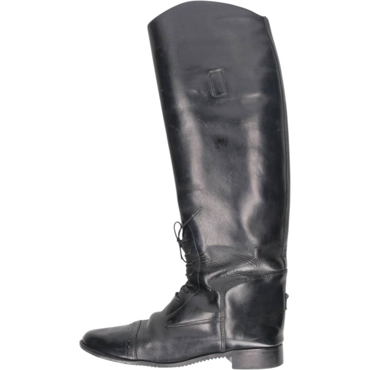 Straight-tip jockey riding boots, size 8 1/2R (equivalent to women's 9.8" /saa014829 Women's 25.0cm unclear black type Vintage Second Hand