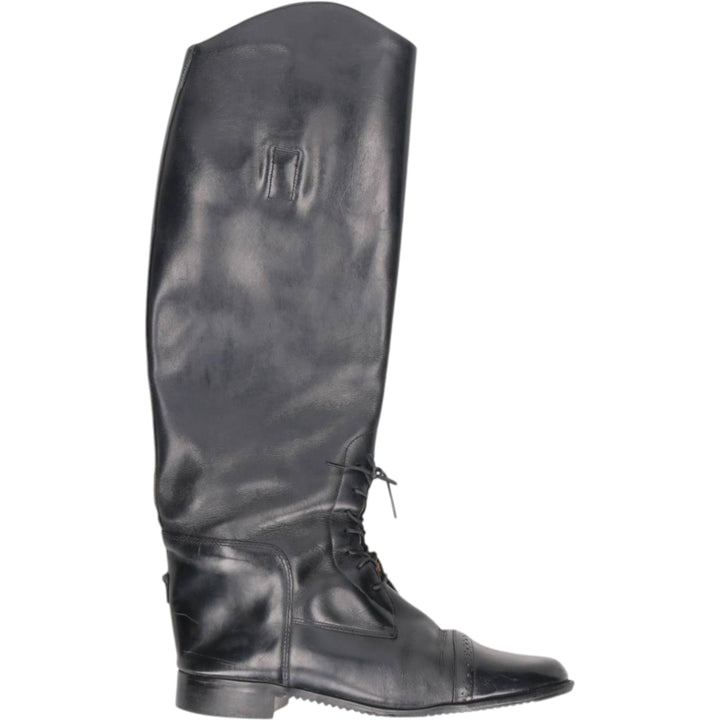 Straight-tip jockey riding boots, size 8 1/2R (equivalent to women's 9.8" /saa014829 Women's 25.0cm unclear black type Vintage Second Hand