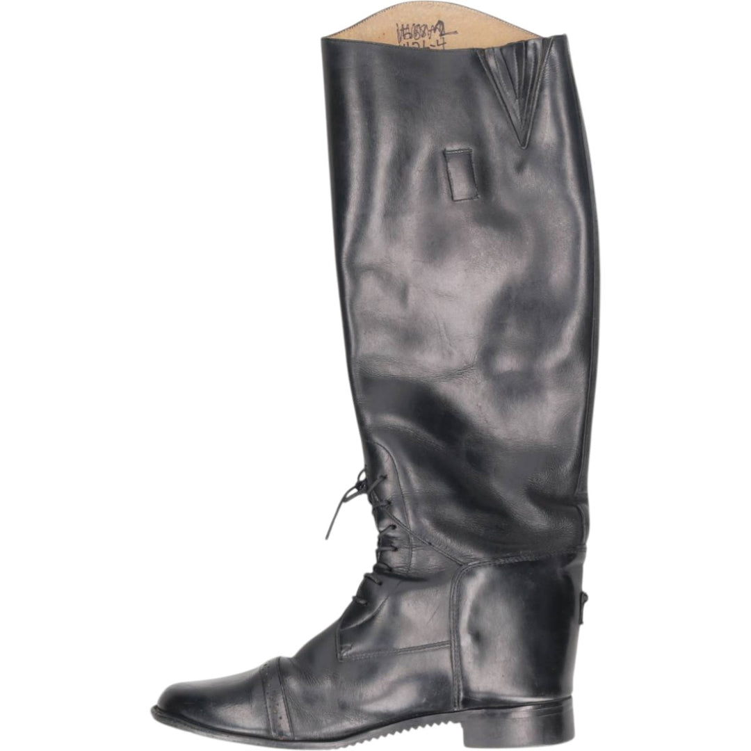 Straight-tip jockey riding boots, size 8 1/2R (equivalent to women's 9.8" /saa014829 Women's 25.0cm unclear black type Vintage Second Hand