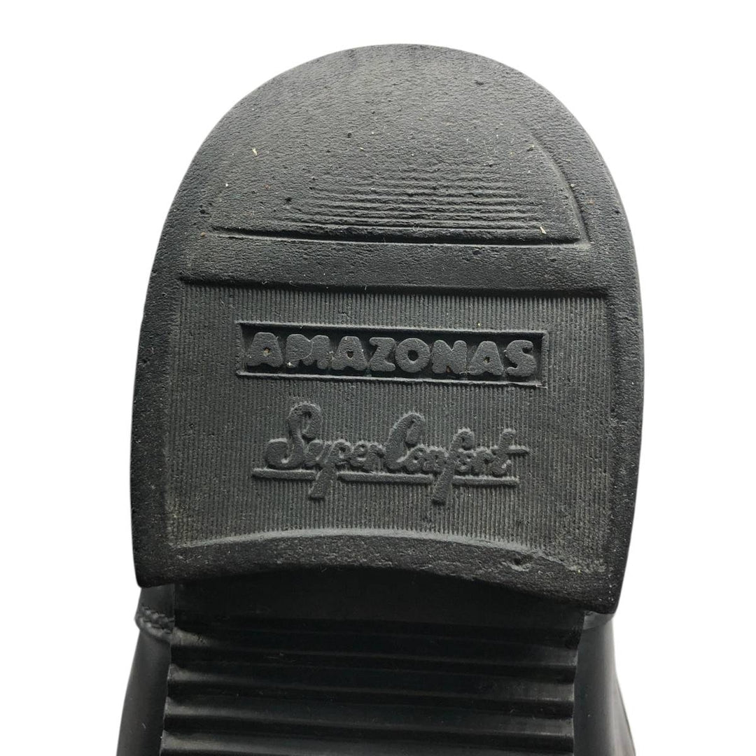 Straight-tip jockey riding boots, size 8 1/2R (equivalent to women's 9.8" /saa014829 Women's 25.0cm unclear black type Vintage Second Hand