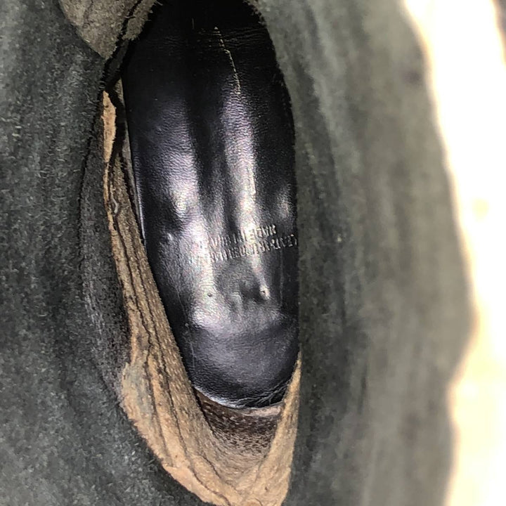 Straight-tip jockey riding boots, size 8 1/2R (equivalent to women's 9.8" /saa014829 Women's 25.0cm unclear black type Vintage Second Hand