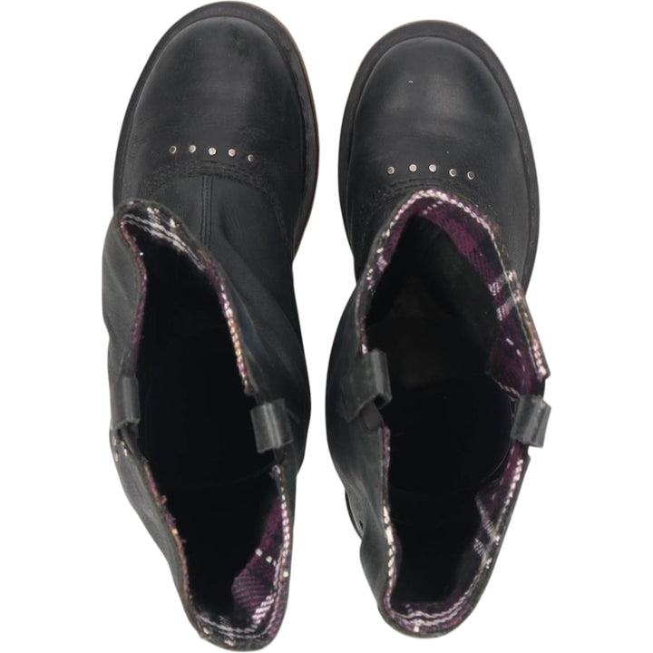 Dr. Martens ALEXIA Studded Motorcycle Boots, Size 7 (Women's, equivalent to 10.2 inches) /saa014830 Women's 26.0cm unclear black type Vintage Second Hand