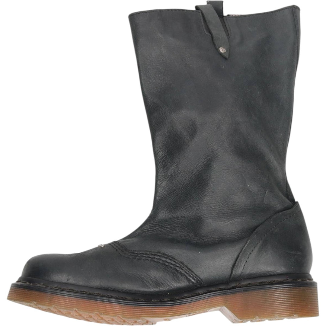 Dr. Martens ALEXIA Studded Motorcycle Boots, Size 7 (Women's, equivalent to 10.2 inches) /saa014830 Women's 26.0cm unclear black type Vintage Second Hand