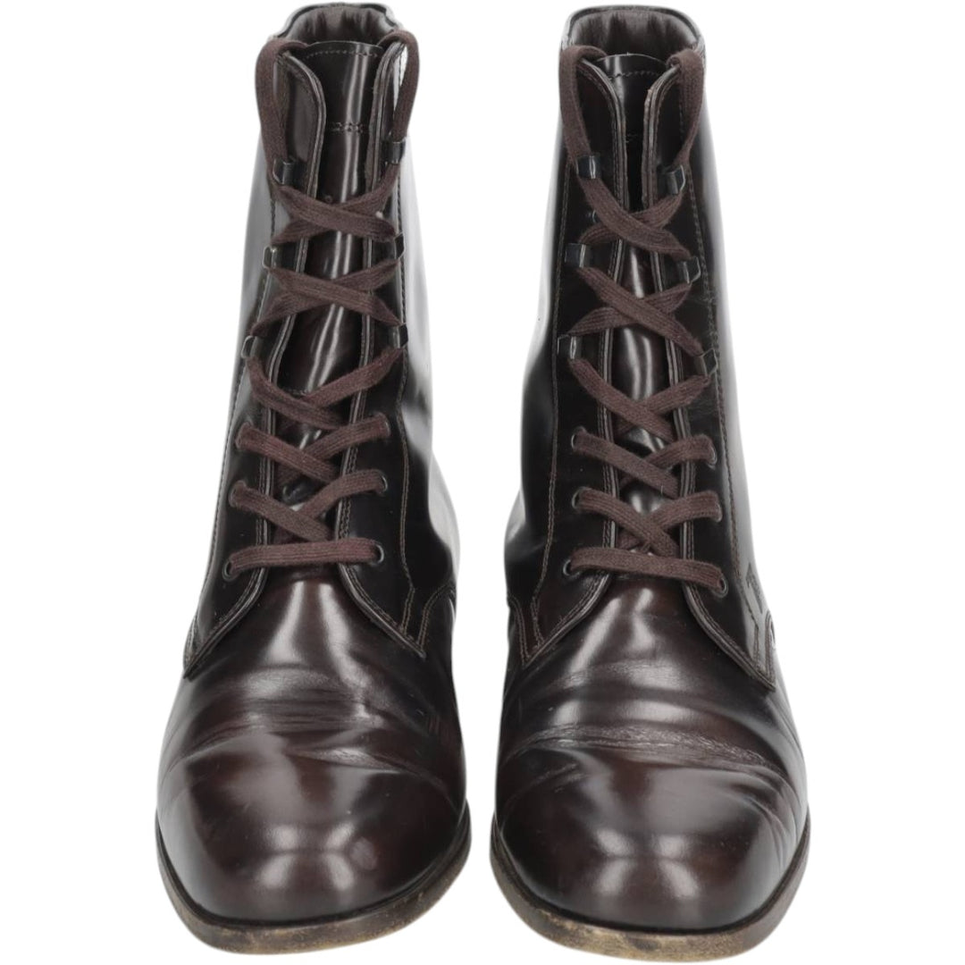 Tod's lace-up boots, made in Italy, size 36 Women's 23.0cm unclear brown type Vintage Second Hand