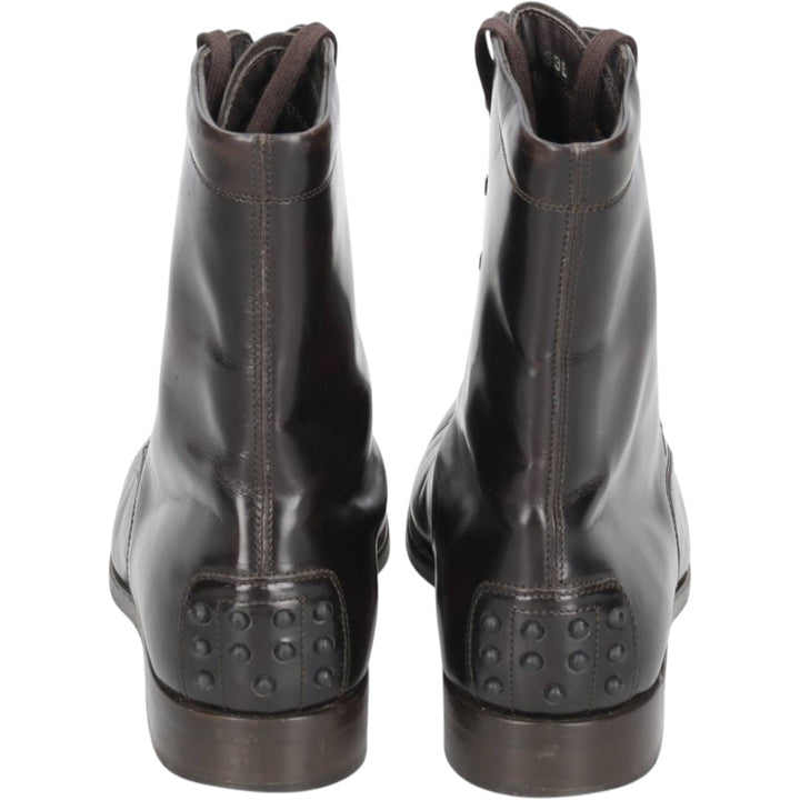 Tod's lace-up boots, made in Italy, size 36 Women's 23.0cm unclear brown type Vintage Second Hand