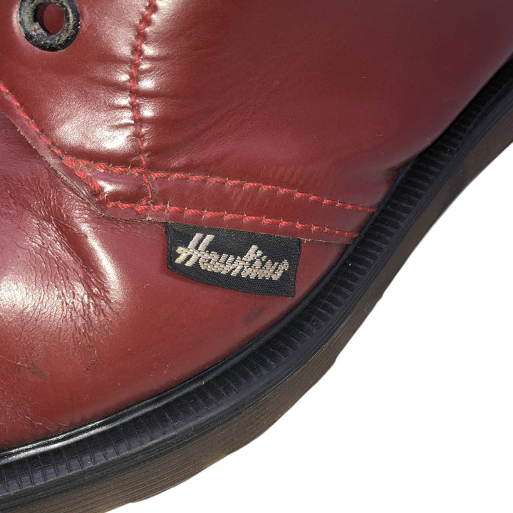Dr. Martens x Hawkins collaboration 20-hole boots, made in England, size 6 Women's 25.0cm genuine leather red type reddish brown Vintage Second Hand