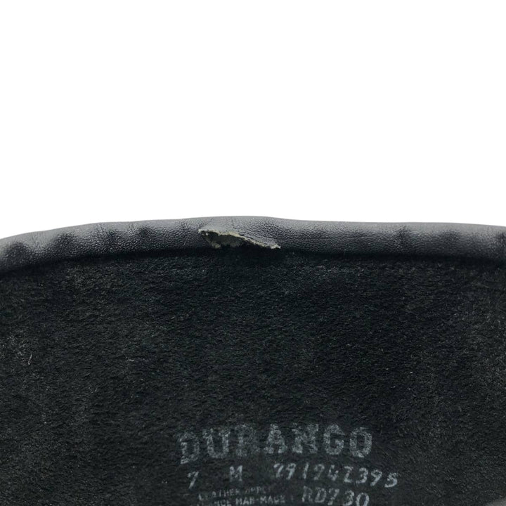 Durango Engineer Boots 7M Men's 25.0cm genuine leather black type Vintage Second Hand
