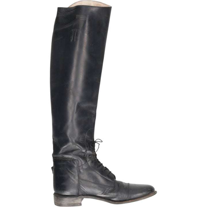 The Effingham Jockey Riding Boots, Long Boots, Made in USA, Size 8 1/2 SC Women's 25.0cm unclear black type Vintage Second Hand