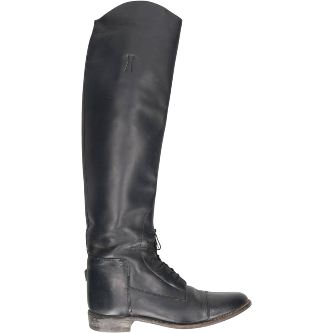 The Effingham Jockey Riding Boots, Long Boots, Made in USA, Size 8 1/2 SC Women's 25.0cm unclear black type Vintage Second Hand