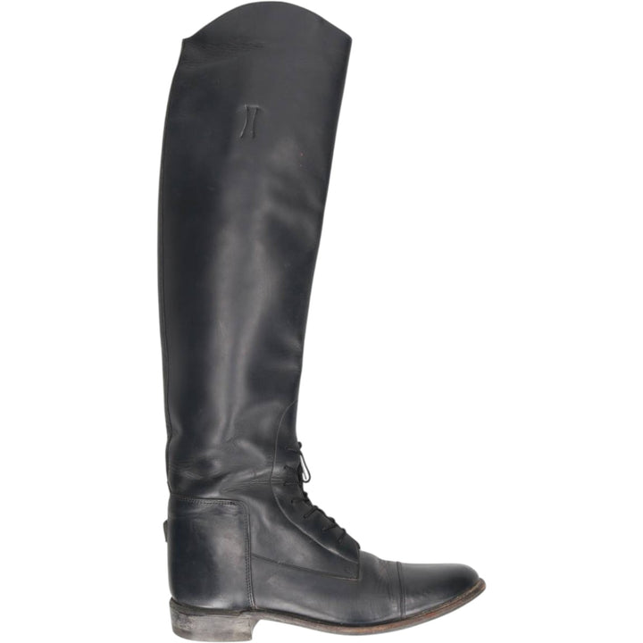 The Effingham Jockey Riding Boots, Long Boots, Made in USA, Size 8 1/2 SC Women's 25.0cm unclear black type Vintage Second Hand
