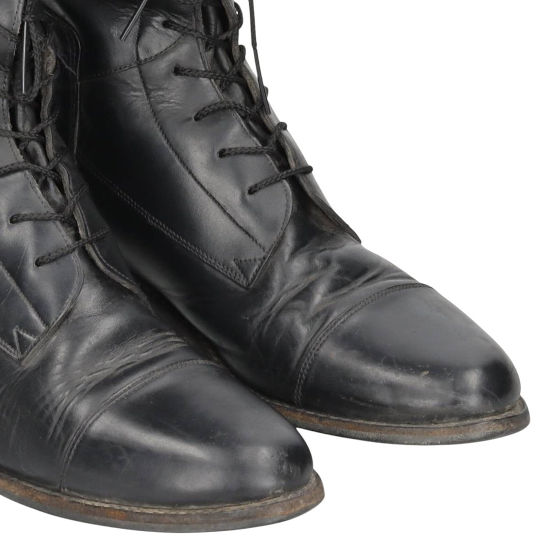 The Effingham Jockey Riding Boots, Long Boots, Made in USA, Size 8 1/2 SC Women's 25.0cm unclear black type Vintage Second Hand