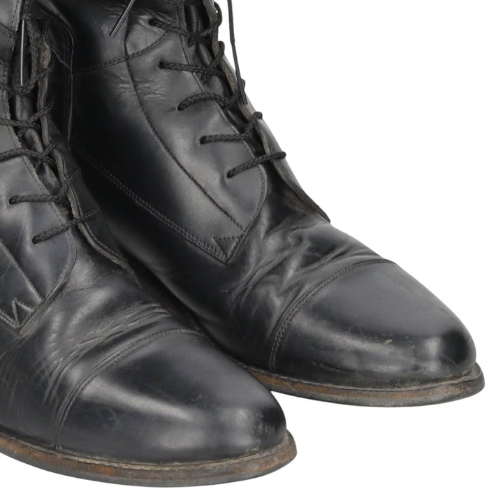 The Effingham Jockey Riding Boots, Long Boots, Made in USA, Size 8 1/2 SC Women's 25.0cm unclear black type Vintage Second Hand