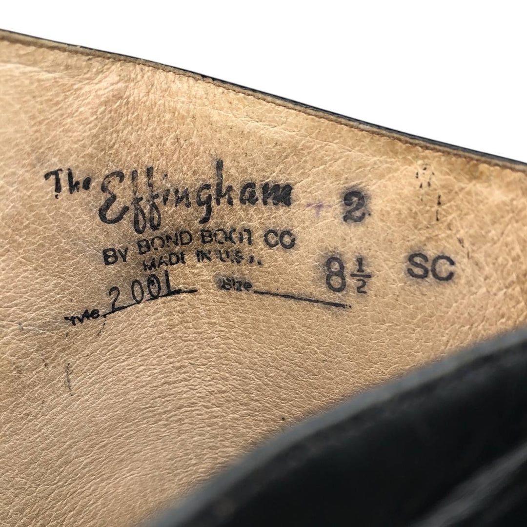 The Effingham Jockey Riding Boots, Long Boots, Made in USA, Size 8 1/2 SC Women's 25.0cm unclear black type Vintage Second Hand