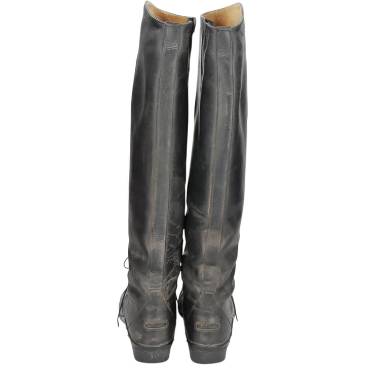 Ariat Jockey Riding Boots, Long Boots, Made in Italy, Size 9 1/2 F Women's 26.0cm unclear black type Vintage Second Hand