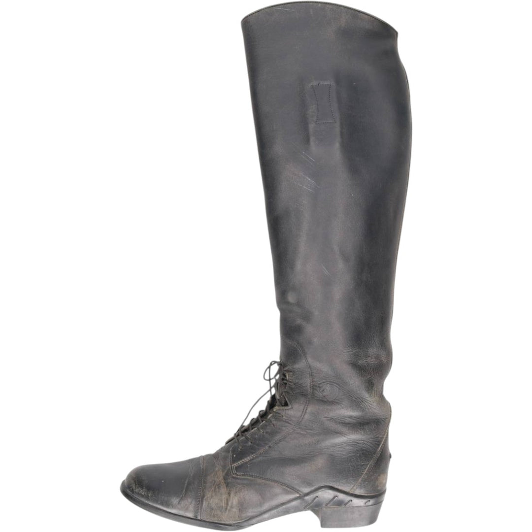 Ariat Jockey Riding Boots, Long Boots, Made in Italy, Size 9 1/2 F Women's 26.0cm unclear black type Vintage Second Hand