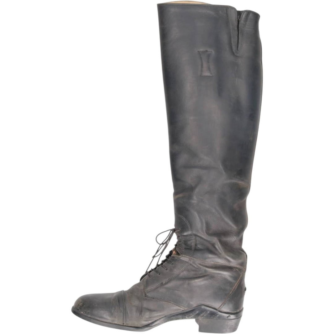 Ariat Jockey Riding Boots, Long Boots, Made in Italy, Size 9 1/2 F Women's 26.0cm unclear black type Vintage Second Hand