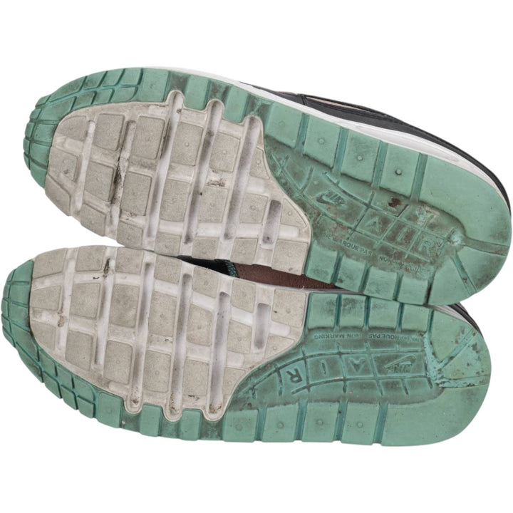 Nike AIR MAX 1 Have a Nike Day sneakers, size 6.5 Y Women's 25.5cm unclear Emerald green Vintage Second Hand