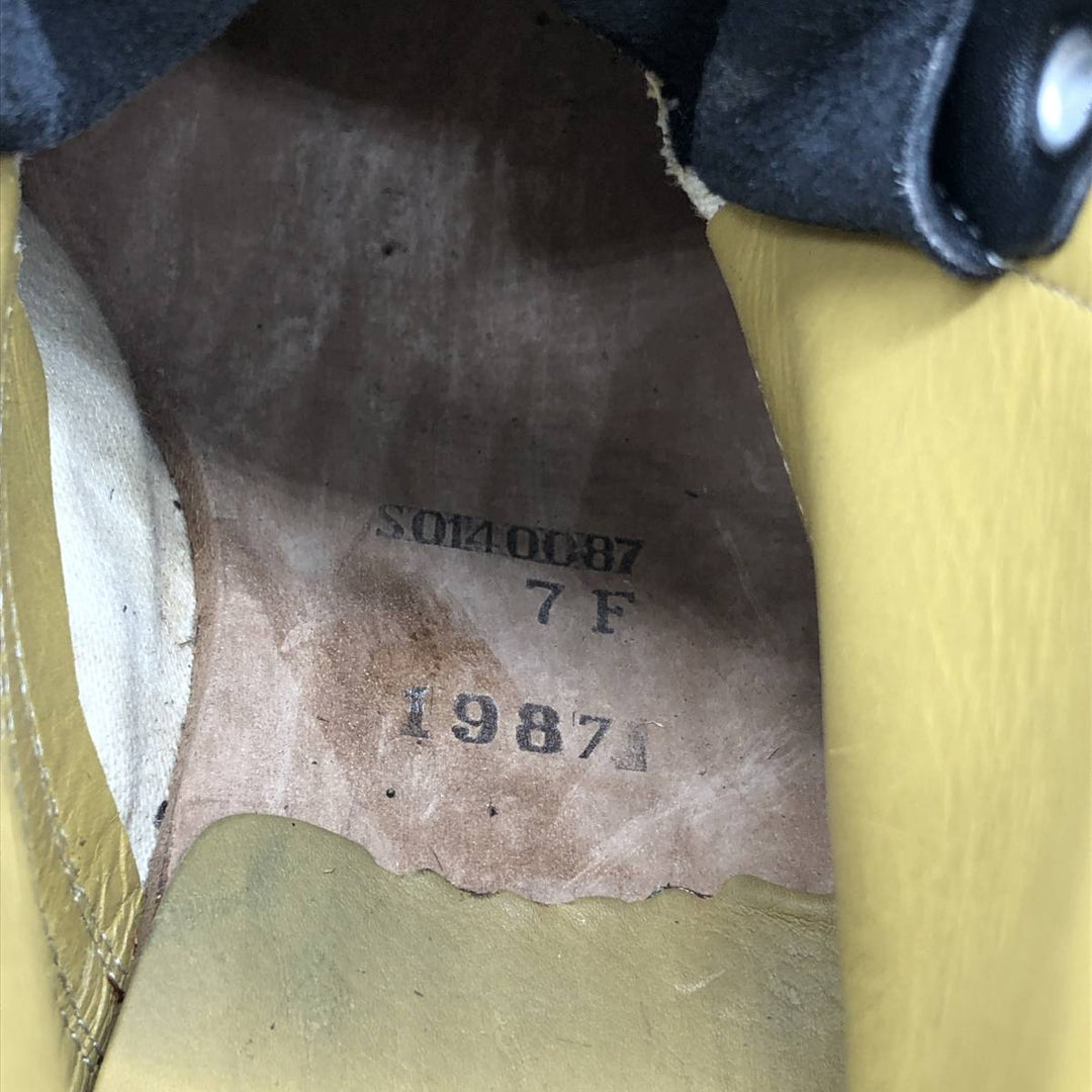 1980s Canadian Army Service Boots, Military Ankle Boots, Size 7F (Men's equivalent to 10.2"), Vintage /saa014854 Men's 26.0cm unclear black type Vintage Second Hand