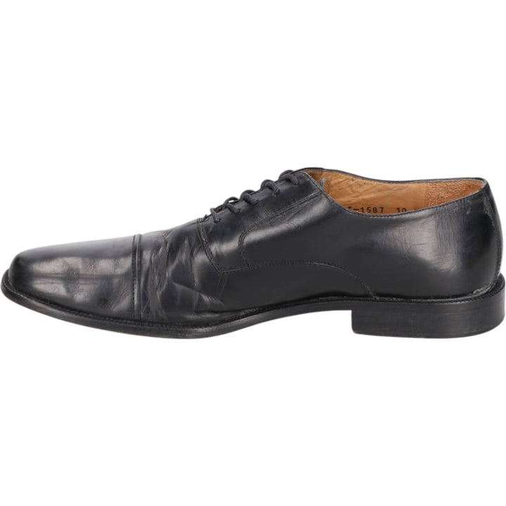 Johnston & Murphy Straight Tip Shoes, Made in Italy, Size 10 M Men's 28.0cm unclear black type Vintage Second Hand