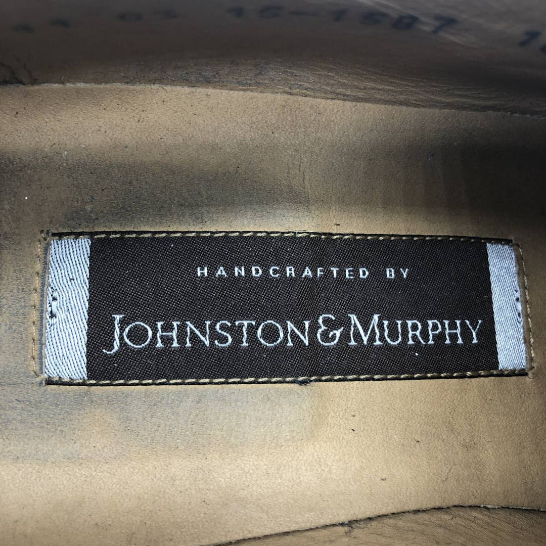 Johnston & Murphy Straight Tip Shoes, Made in Italy, Size 10 M Men's 28.0cm unclear black type Vintage Second Hand