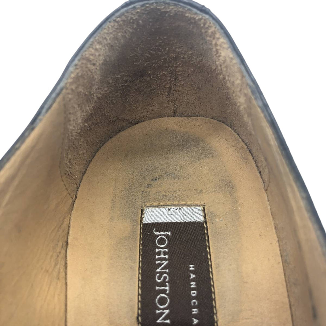 Johnston & Murphy Straight Tip Shoes, Made in Italy, Size 10 M Men's 28.0cm unclear black type Vintage Second Hand
