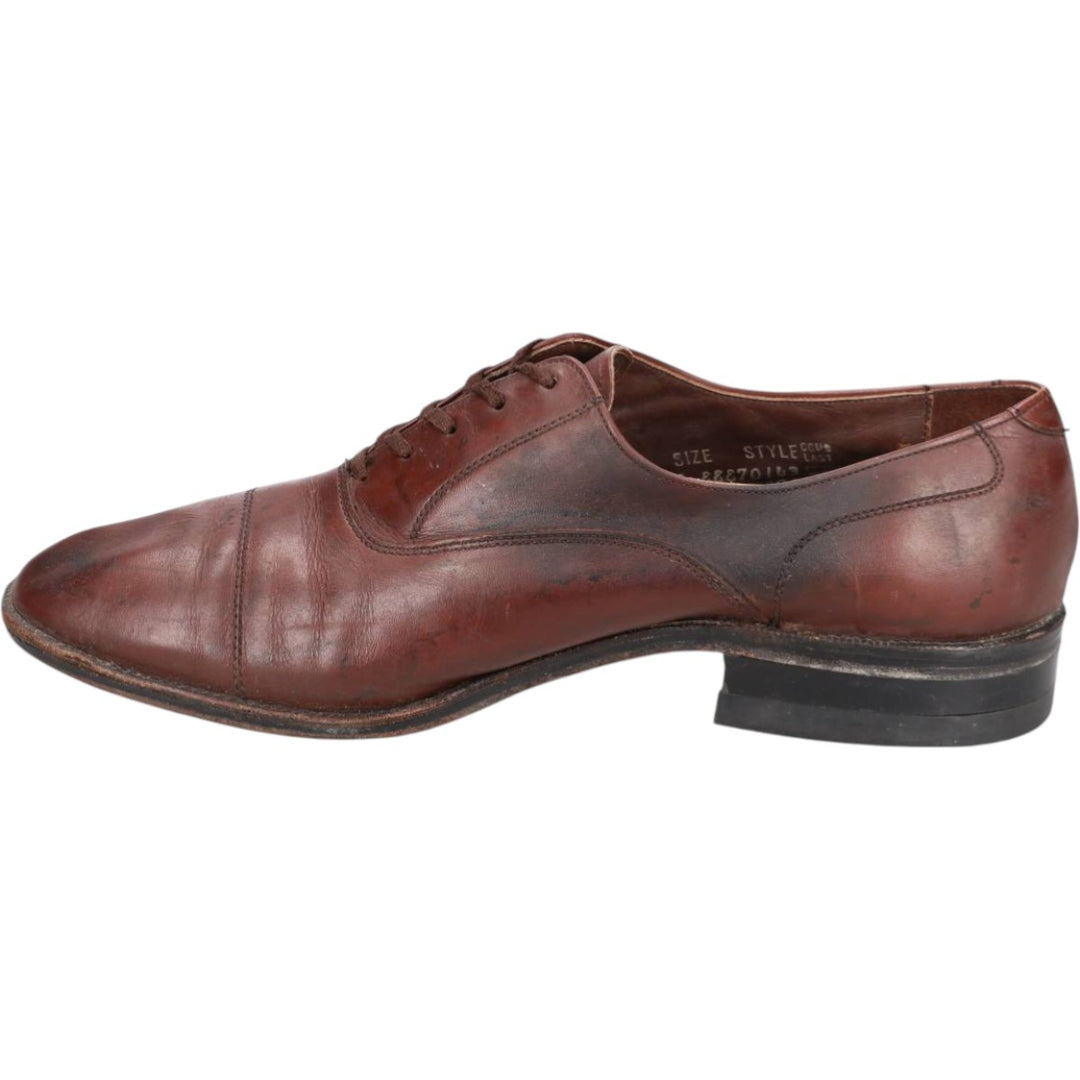 EASY FLEX Straight Tip Shoes Made in USA Size 9 Men's 26.5cm unclear brown type Vintage Second Hand
