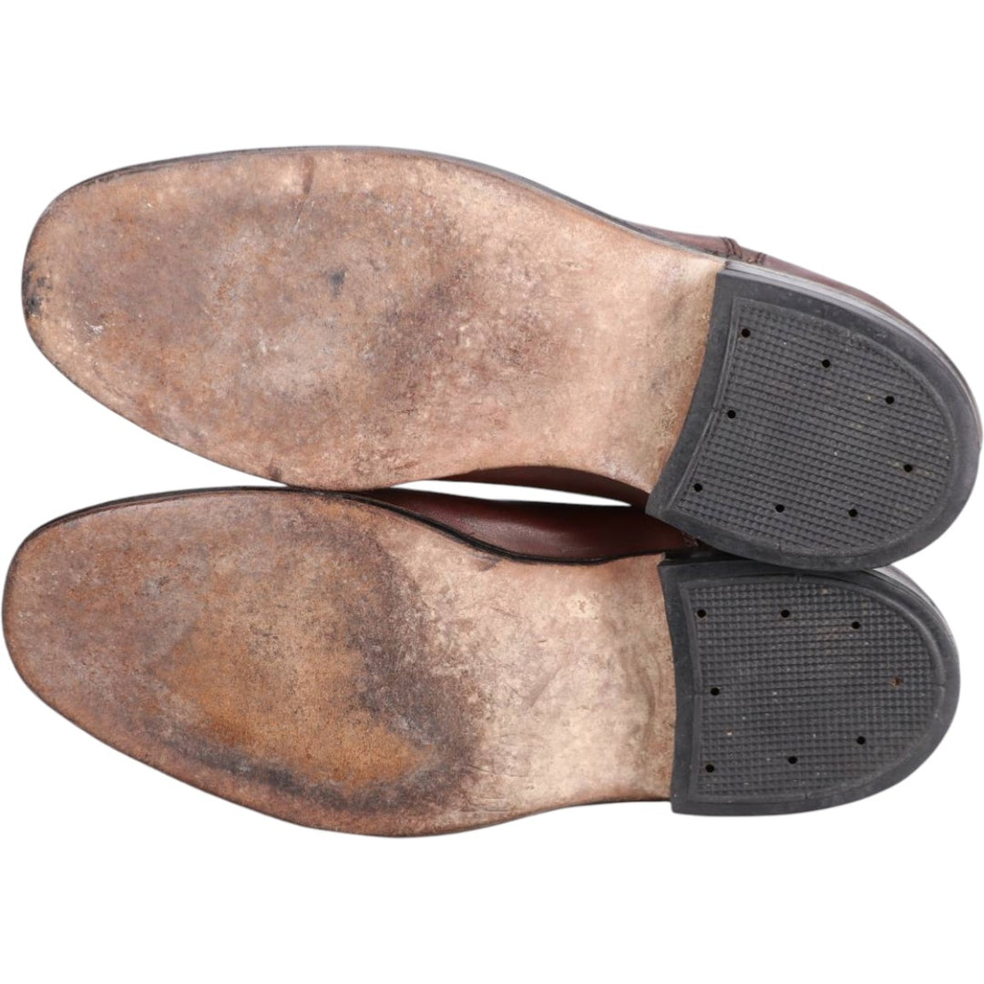 EASY FLEX Straight Tip Shoes Made in USA Size 9 Men's 26.5cm unclear brown type Vintage Second Hand