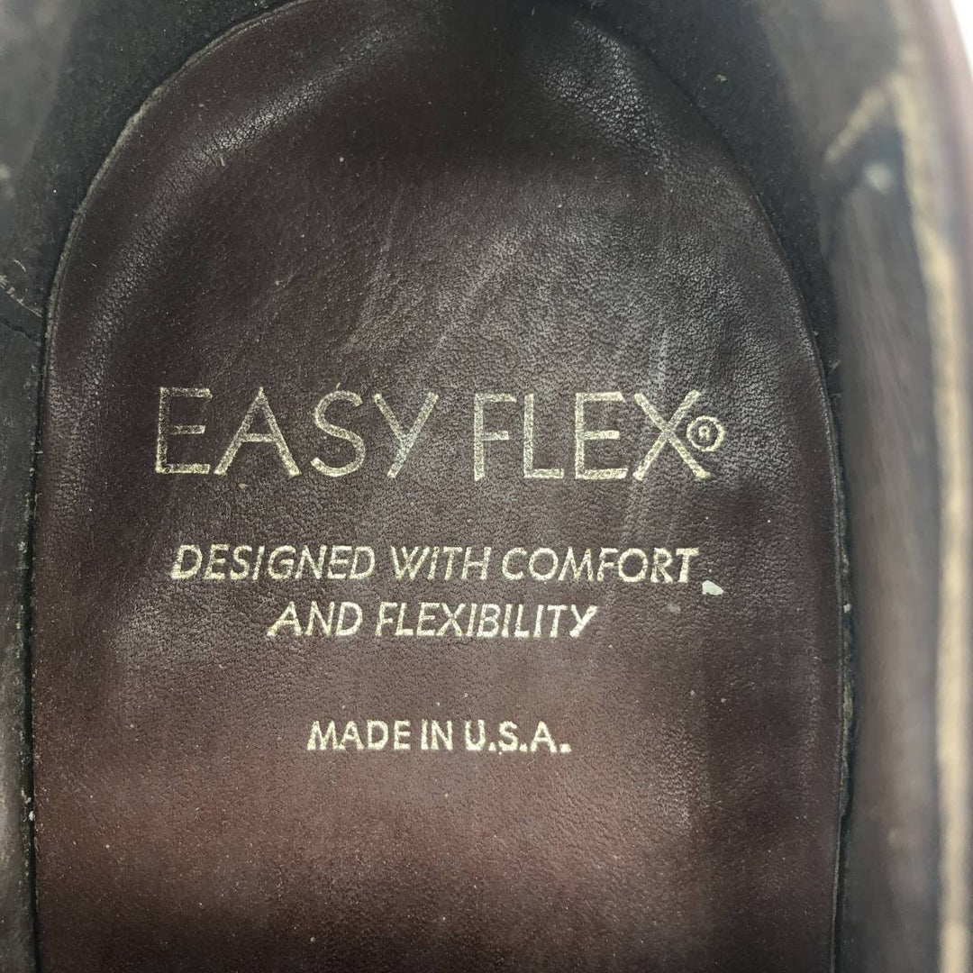 EASY FLEX Straight Tip Shoes Made in USA Size 9 Men's 26.5cm unclear brown type Vintage Second Hand