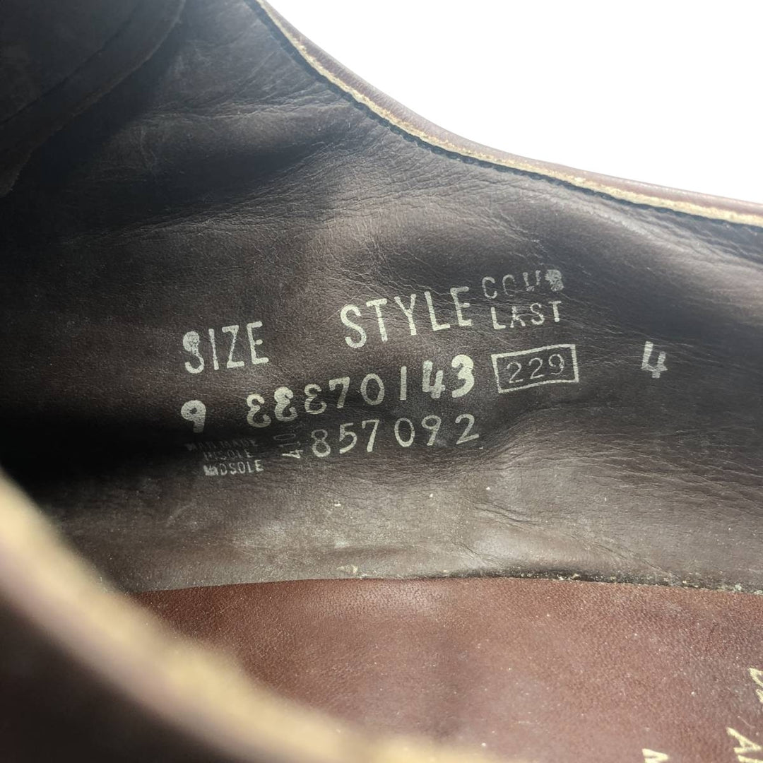 EASY FLEX Straight Tip Shoes Made in USA Size 9 Men's 26.5cm unclear brown type Vintage Second Hand