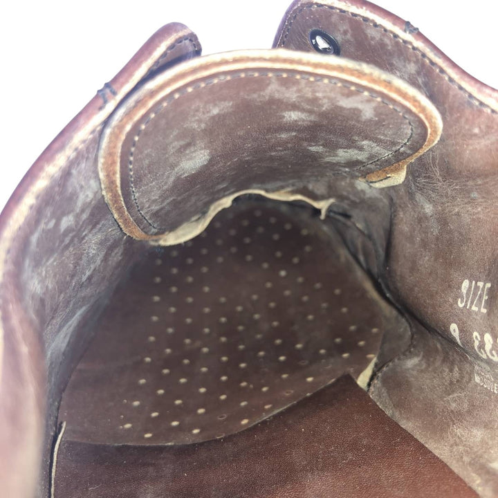 EASY FLEX Straight Tip Shoes Made in USA Size 9 Men's 26.5cm unclear brown type Vintage Second Hand