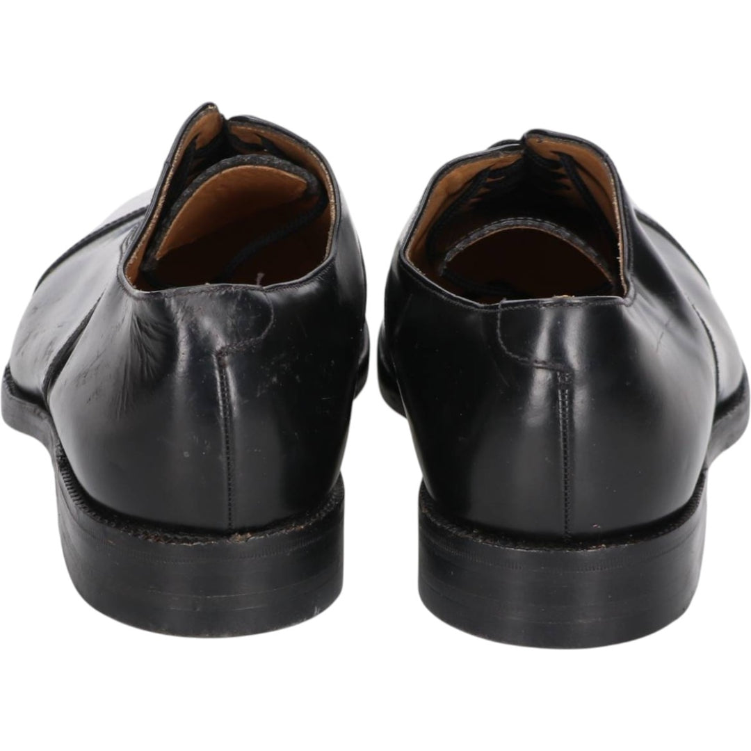 Loake Plain Toe Shoes, Made in England, Size 9 1/2 Men's 28.0cm genuine leather black type Vintage Second Hand