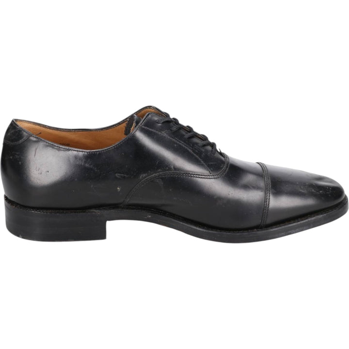 Loake Plain Toe Shoes, Made in England, Size 9 1/2 Men's 28.0cm genuine leather black type Vintage Second Hand