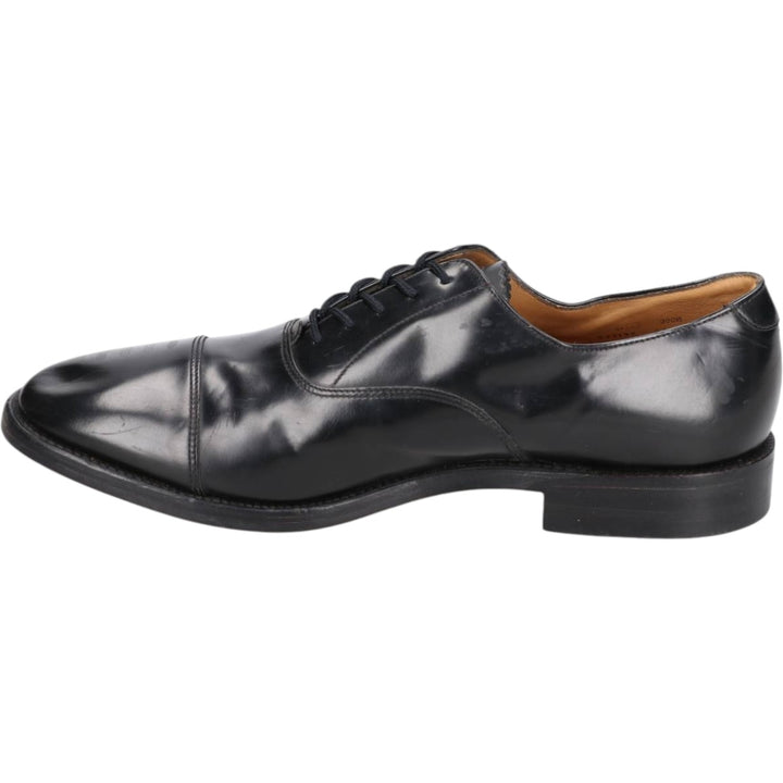 Loake Plain Toe Shoes, Made in England, Size 9 1/2 Men's 28.0cm genuine leather black type Vintage Second Hand