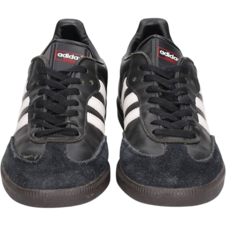 Adidas SAMBA LEATHER sneakers, size 8 1/2 Men's 26.5cm unclear black type Vintage Second Hand