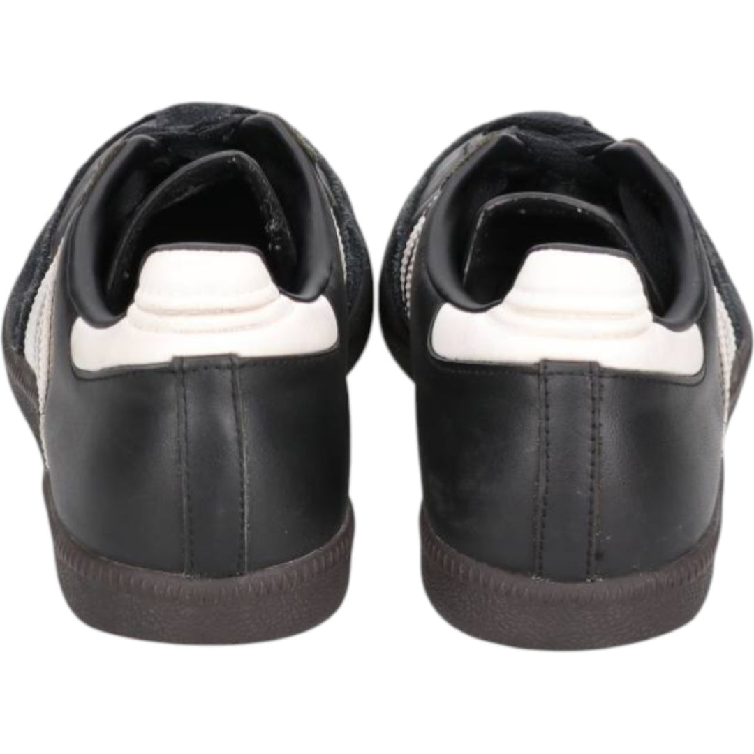 Adidas SAMBA LEATHER sneakers, size 8 1/2 Men's 26.5cm unclear black type Vintage Second Hand