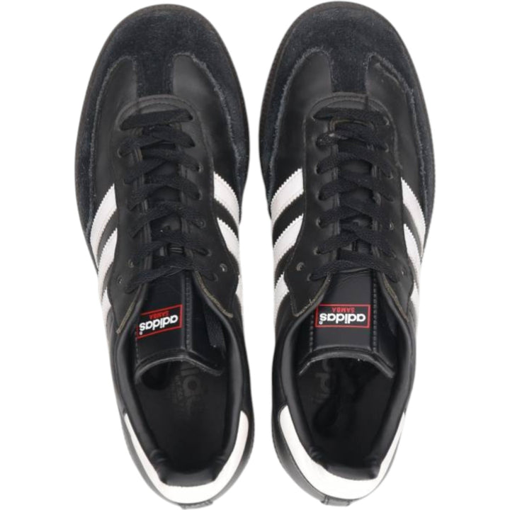 Adidas SAMBA LEATHER sneakers, size 8 1/2 Men's 26.5cm unclear black type Vintage Second Hand